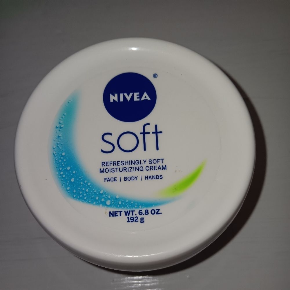 Nivea Soft Moisturizing Cream for Face, Hands and Body 6.8oz